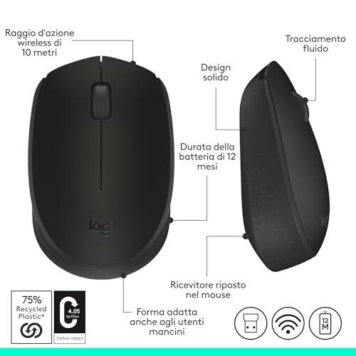 Logitech M171 Mouse Wireless per PC - immagine 8