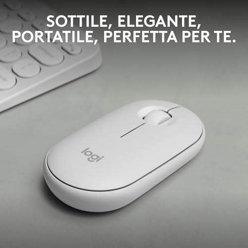 Logitech Pebble M350s Mouse Wireless Portatile - immagine 1