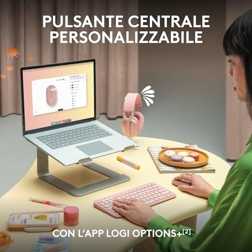 Logitech Pebble M350s Mouse Wireless Portatile - immagine 3