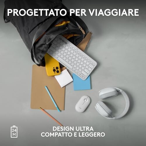 Logitech Pebble M350s Mouse Wireless Portatile - immagine 7