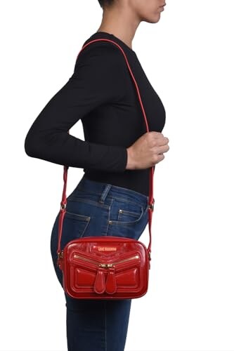 Love Moschino Borsa a Spalla Rossa - immagine 1