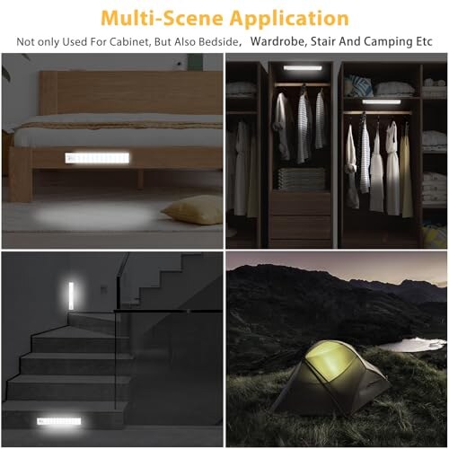 Luce Armadio LED con Sensore Movimento Ricaricabile - immagine 5