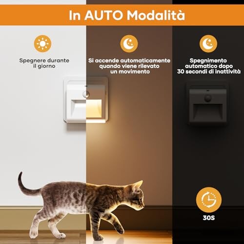 Luce Notturna LED con Sensori Movimento - immagine 3