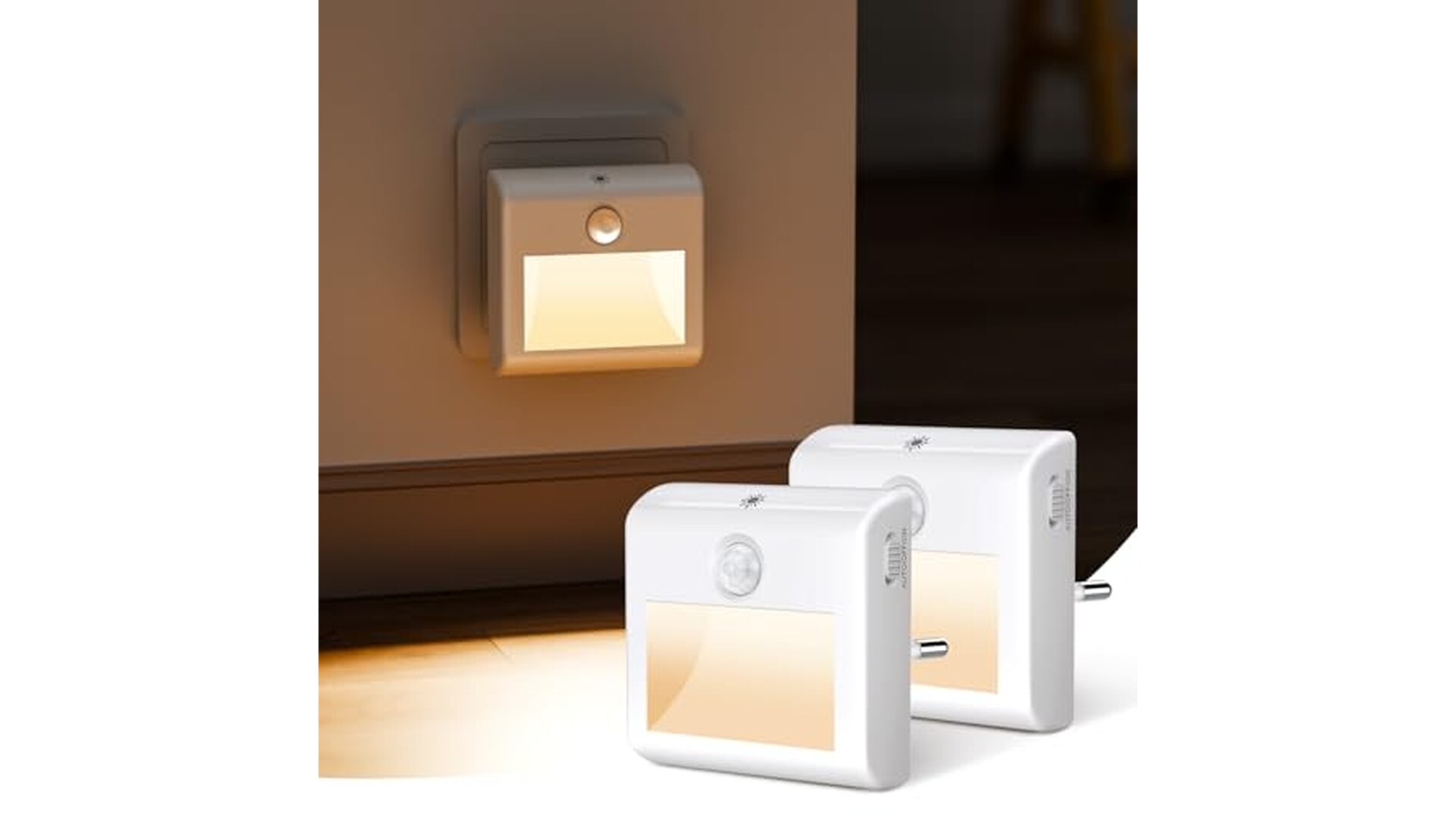 Luce Notturna LED con Sensori Movimento