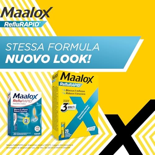 Maalox Reflurapid 40 Bustine Gusto Menta - immagine 1