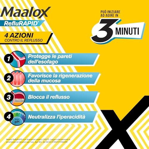Maalox Reflurapid 40 Bustine Gusto Menta - immagine 2