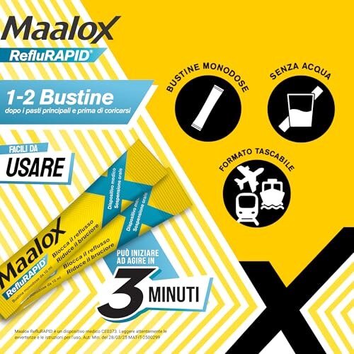 Maalox Reflurapid 40 Bustine Gusto Menta - immagine 5