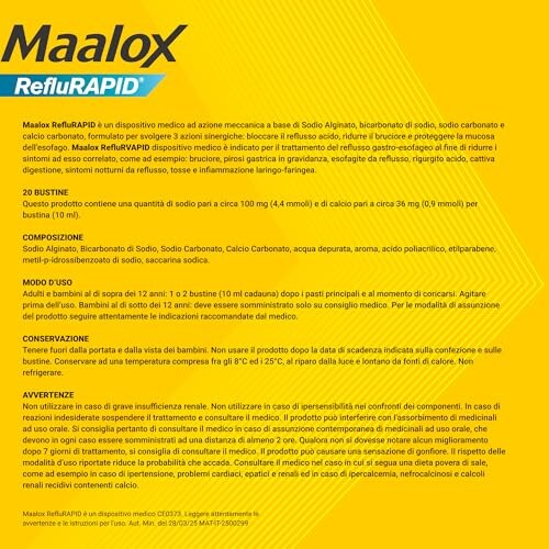 Maalox Reflurapid 40 Bustine Gusto Menta - immagine 7