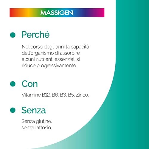 Massigen Vitamina B12 Alta Concentrazione - immagine 2