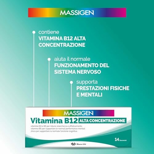 Massigen Vitamina B12 Alta Concentrazione - immagine 3