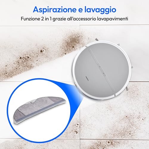 MEDION E35 SW Robot Aspirapolvere con Mopping - immagine 2
