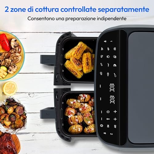 Medion P20 XXL Friggitrice ad Aria Doppio Cestello - immagine 1