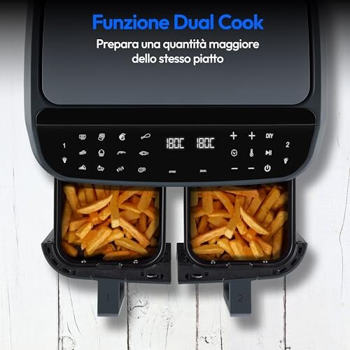 Medion P20 XXL Friggitrice ad Aria Doppio Cestello - immagine 4