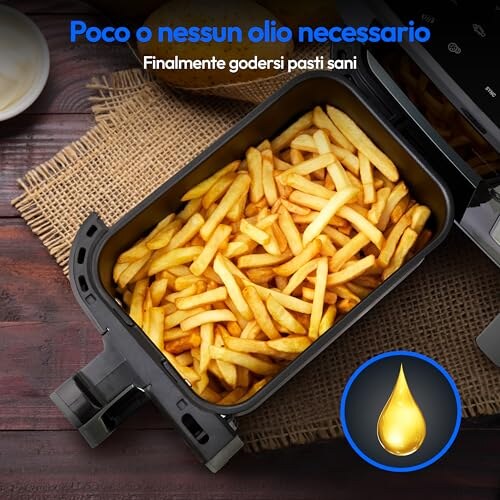 Medion P20 XXL Friggitrice ad Aria Doppio Cestello - immagine 7