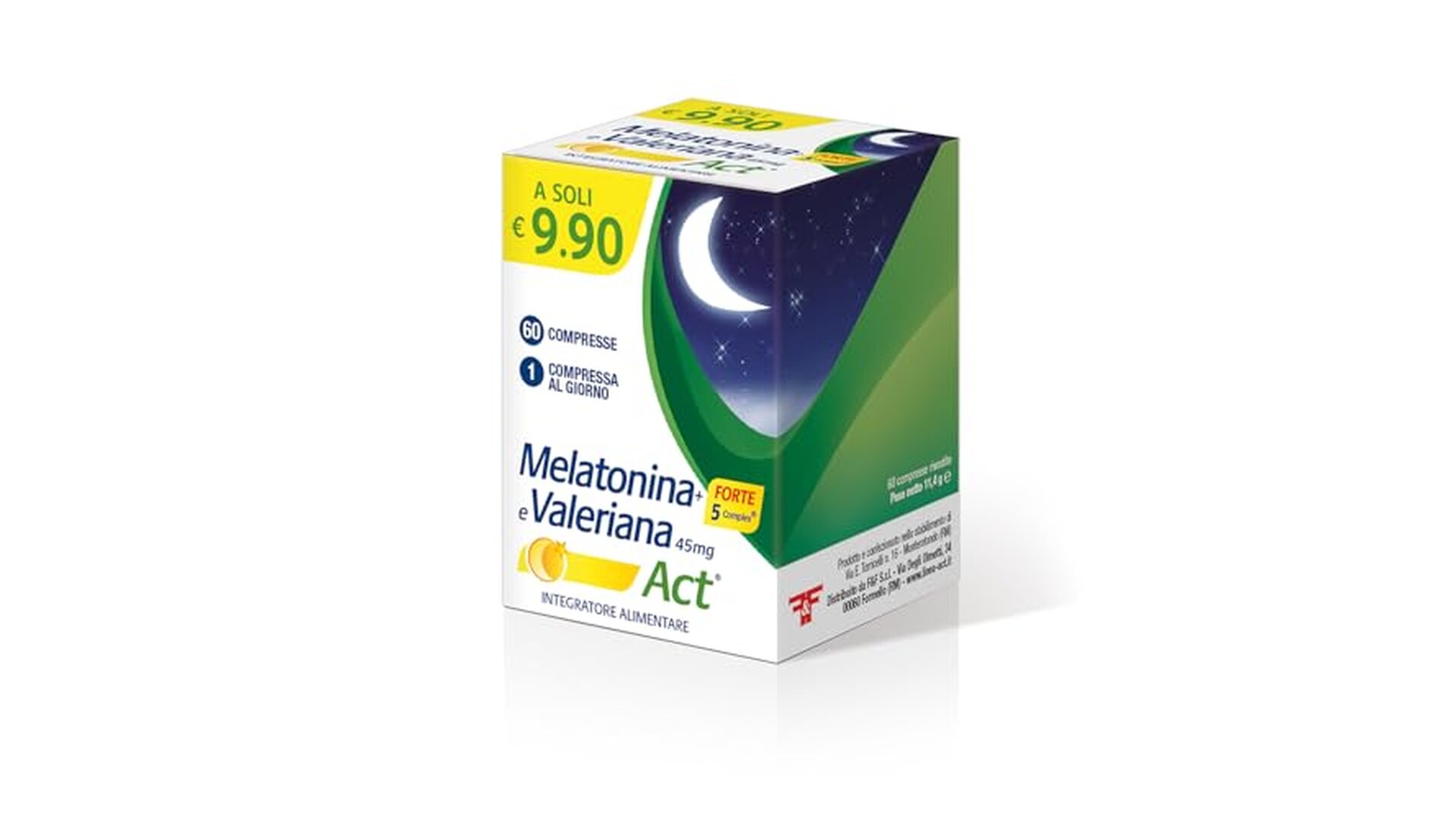 Melatonina Act Forte 5 Complex 60 Compresse