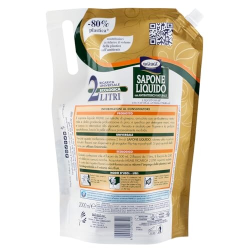 Milmil Sapone Liquido Pino & Ginepro Ricarica - immagine 1