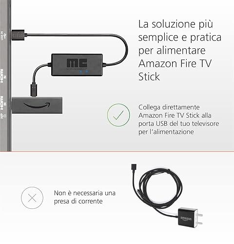Mission Cables Cavo Alimentazione USB per Fire TV - immagine 1