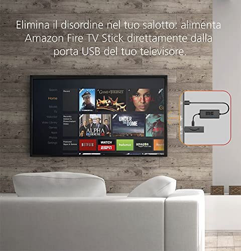 Mission Cables Cavo Alimentazione USB per Fire TV - immagine 2