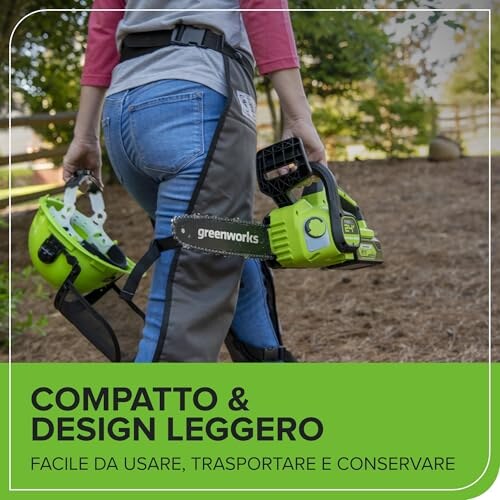 Motosega a Batteria Greenworks 12" Auto-Lubrificante - immagine 3