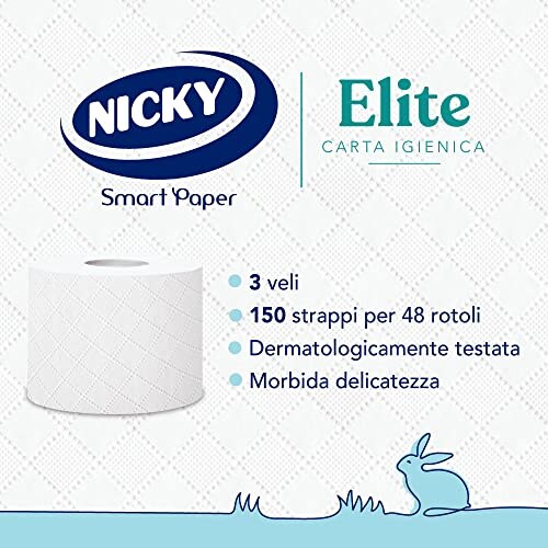 Nicky Elite 48 Rotoli Carta Igienica 3 Veli - immagine 1