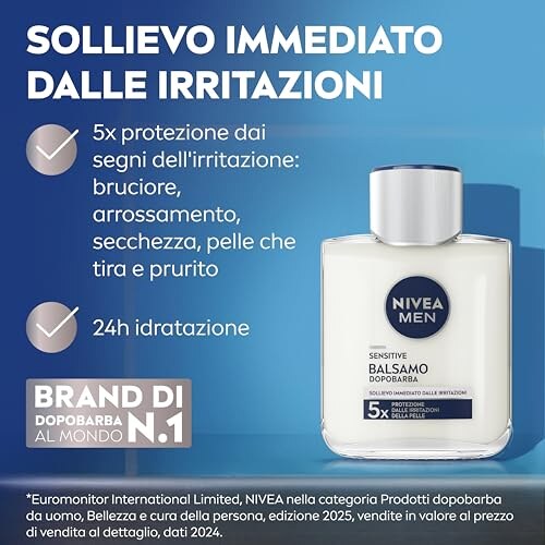 NIVEA Men Sensitive Balsamo Dopobarba 100ml - immagine 1