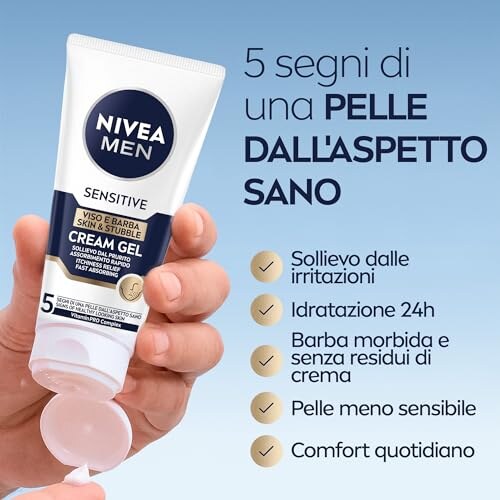 NIVEA Men Sensitive Crema Viso e Barba 50ml - immagine 1