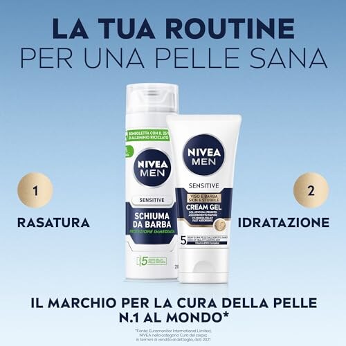 NIVEA Men Sensitive Crema Viso e Barba 50ml - immagine 7