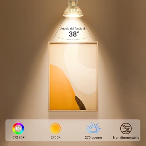 Novapollo Lampadine LED GU10 2.4W Luce Calda - immagine 1
