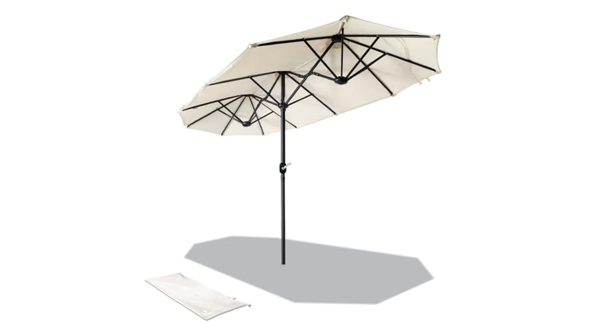 Ombrellone da Giardino VOUNOT 300x150cm UV50+ Beige