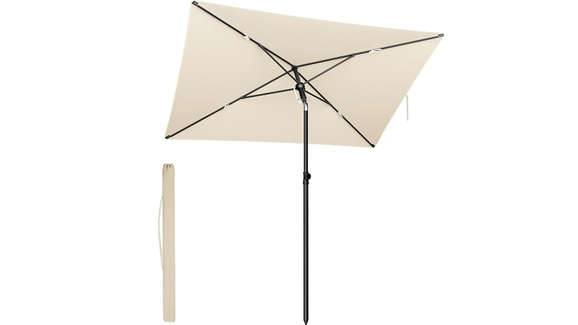 Ombrellone da Patio SONGMICS 190x120cm UPF 50+