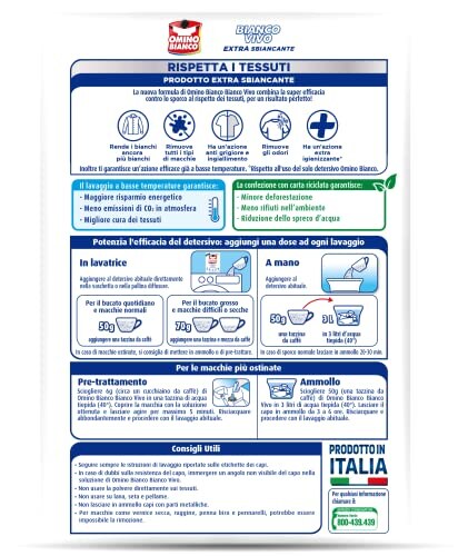 Omino Bianco Additivo Lavatrice per Tessuti Bianchi - immagine 2