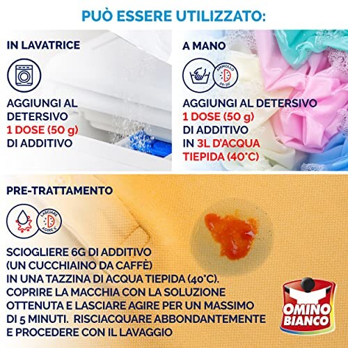 Omino Bianco Additivo Lavatrice per Tessuti Bianchi - immagine 6