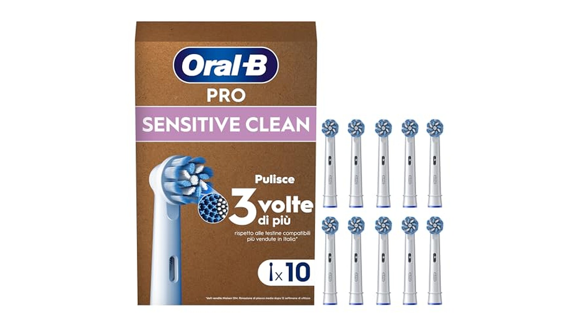 Oral-B Testine Ricambio Pro Sensitive Clean