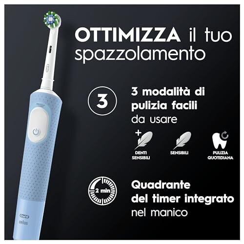 Oral-B Vitality Pro Spazzolino Elettrico Blu - immagine 2