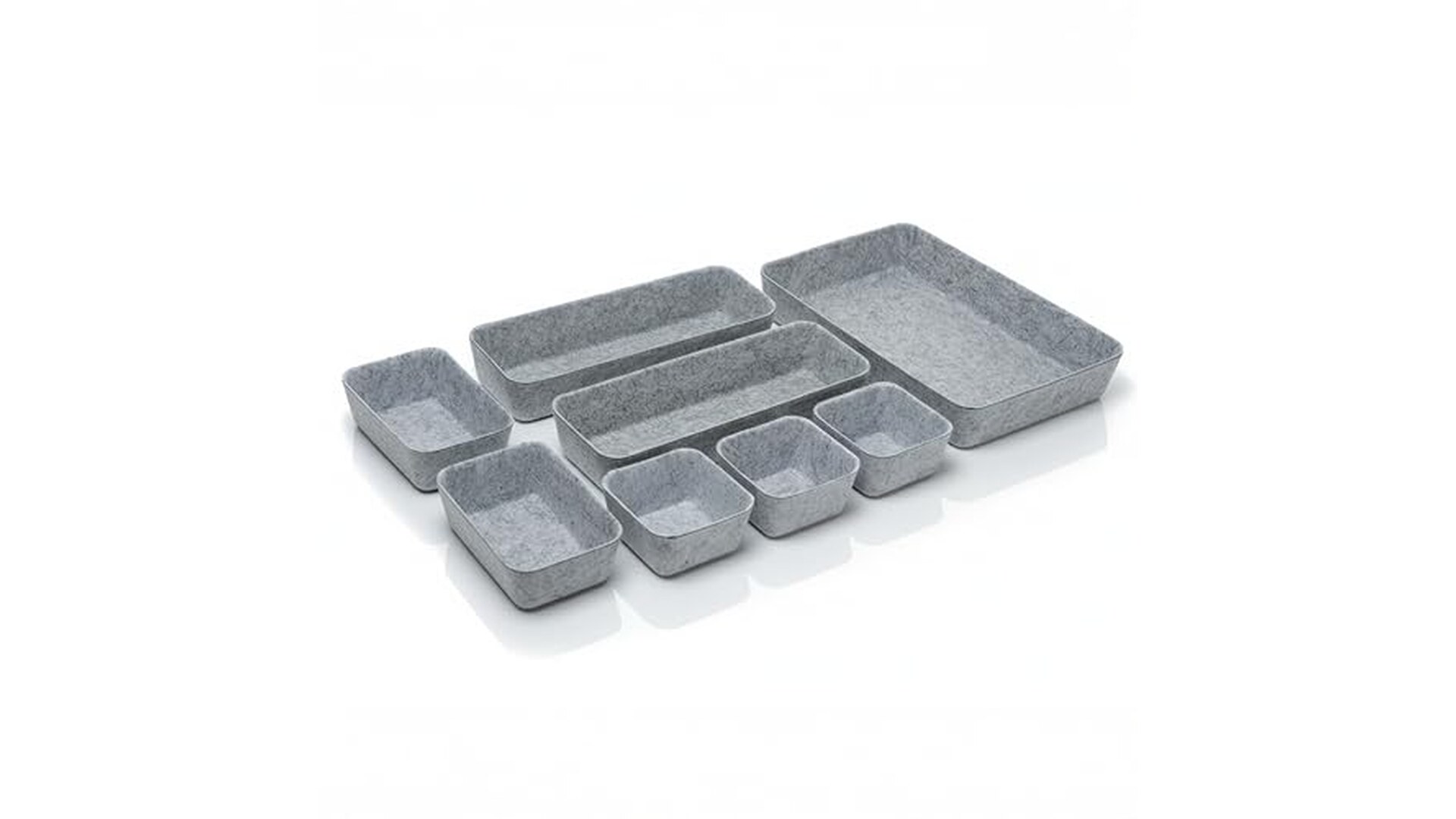 Organizer per Cassetti in Feltro Set 8 Pezzi