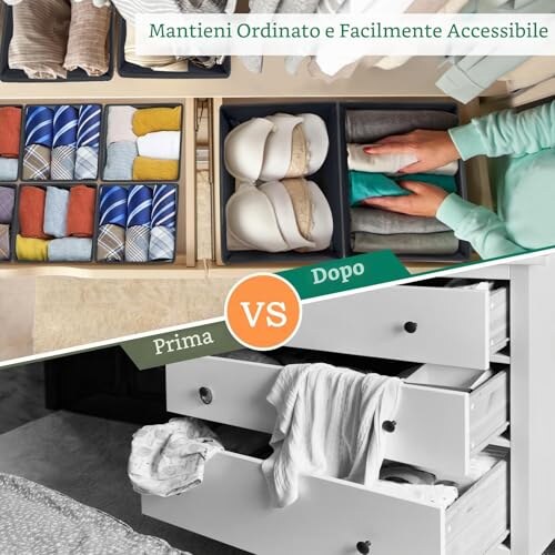 Organizer per Cassetti Yidaxing: 10 Pezzi Pieghevoli - immagine 2