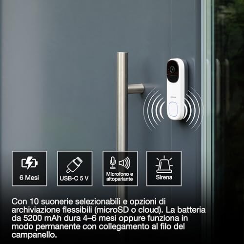 OSRAM Campanello Video SMART+ WiFi 2K - immagine 2