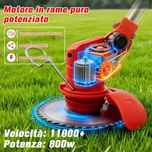 OUTIGO Decespugliatore Elettrico a Batteria 800W - immagine 2