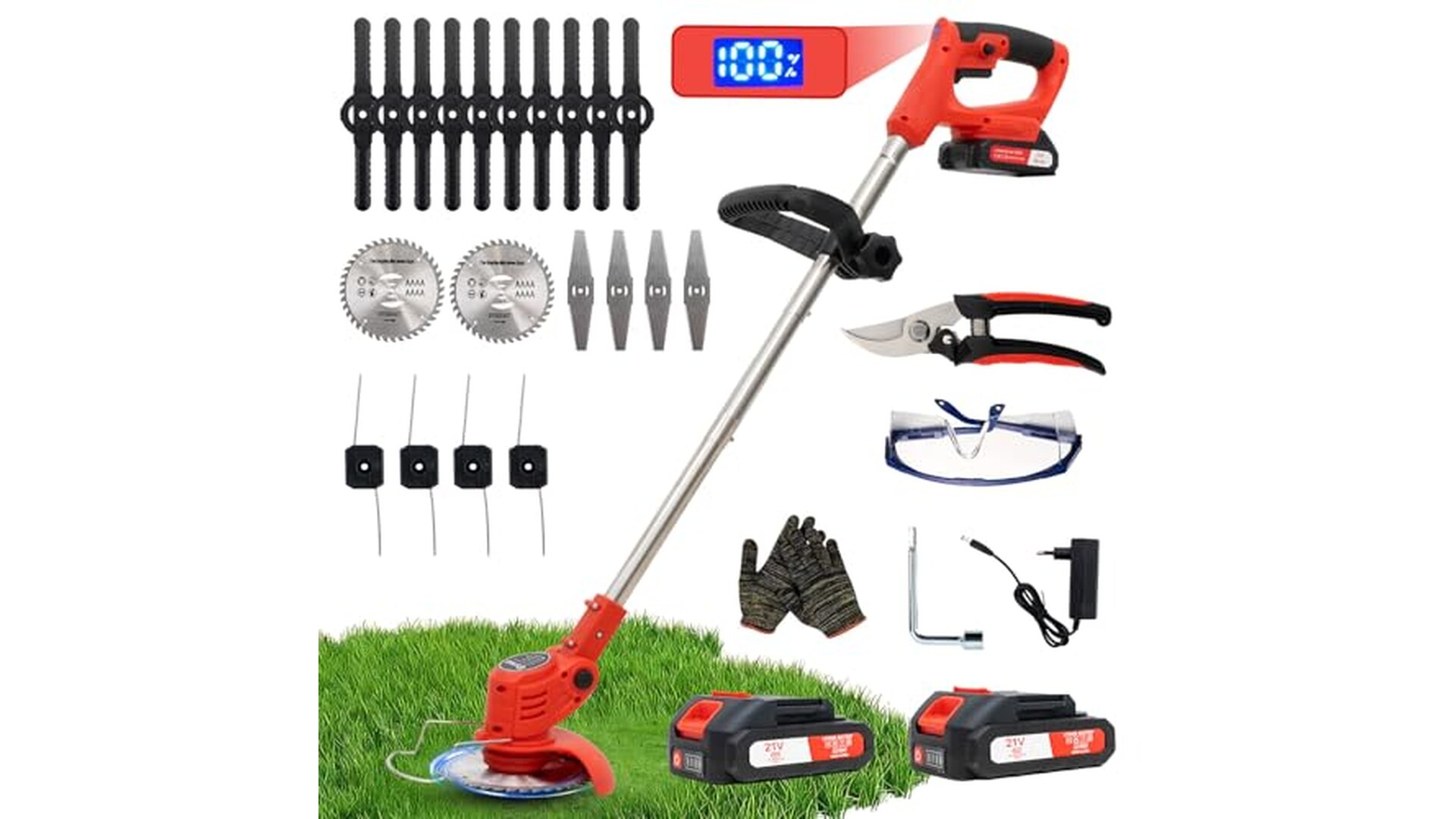 OUTIGO Decespugliatore Elettrico a Batteria 800W