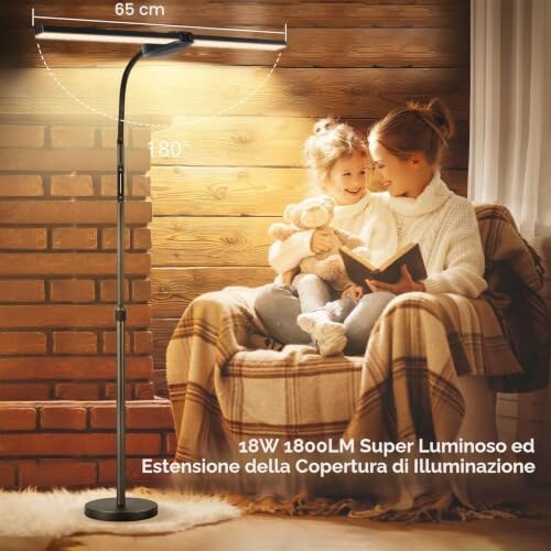 OUTON Lampada da Terra LED Dimmerabile - immagine 5