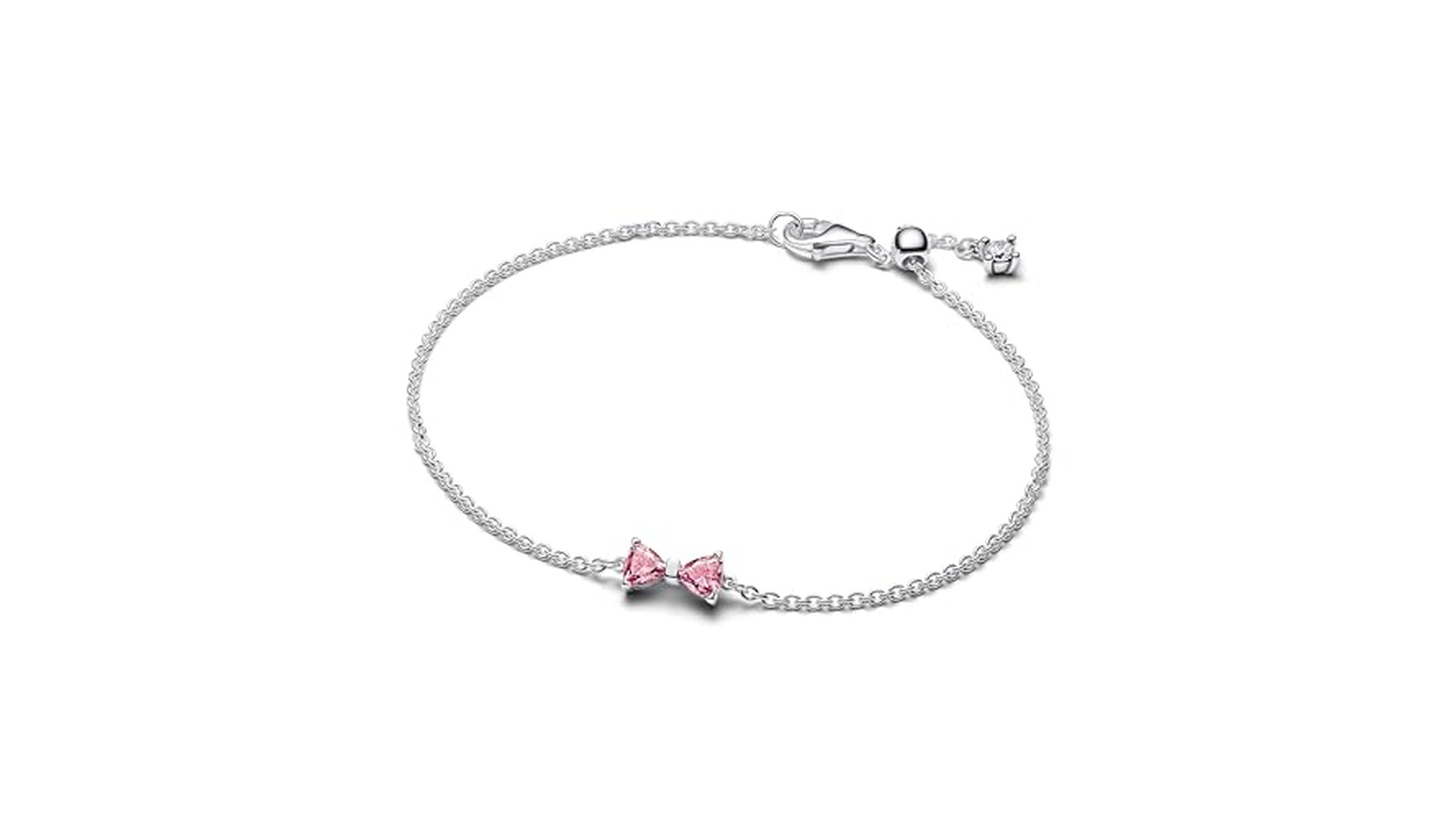 PANDORA Bracciale Donna Fiocco Rosa Argento Sterling