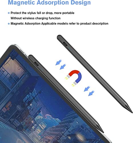 Penna Stilo per iPad con Rifiuto Palmo e Punte di Ricambio - immagine 1