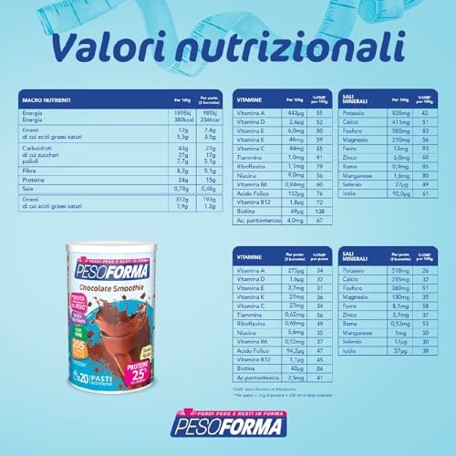 Pesoforma Choco Smoothie 20 Pasti - immagine 4