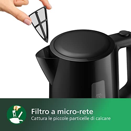 Philips Bollitore Elettrico 1,7L Ebollizione Rapida Nero - immagine 3