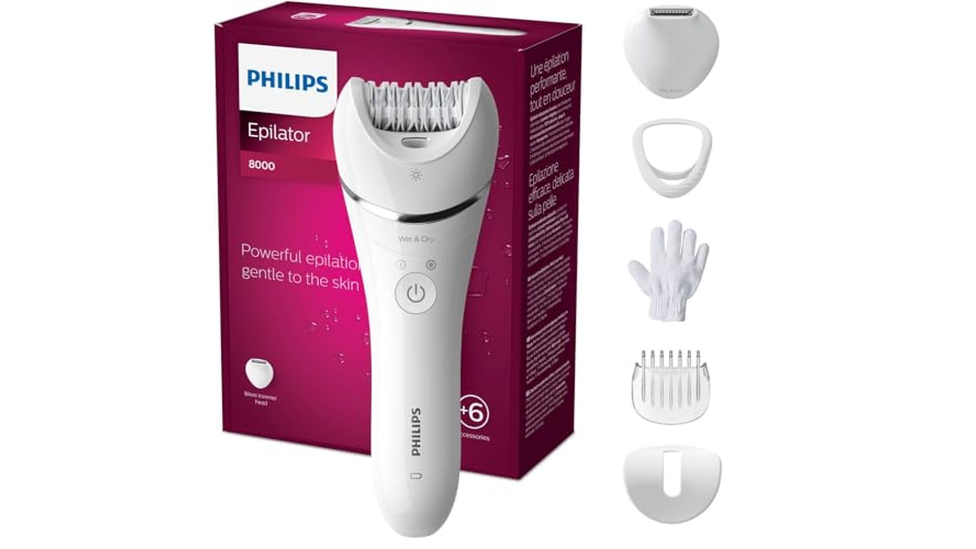 Philips Epilator Series 8000 Wet & Dry
