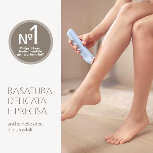 Philips Lady Shaver Serie 6000 Rasoio Wet & Dry - immagine 3