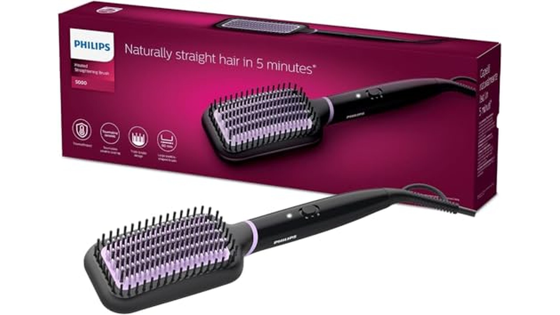 Philips StyleCare Spazzola Lisciante Riscaldata