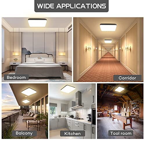 Plafoniera LED Quadrata 20W 4000K IP44 - immagine 6