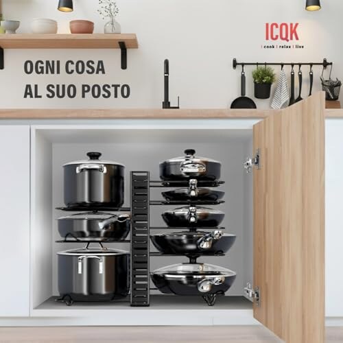 Porta Coperchi Pentole Regolabile - immagine 2