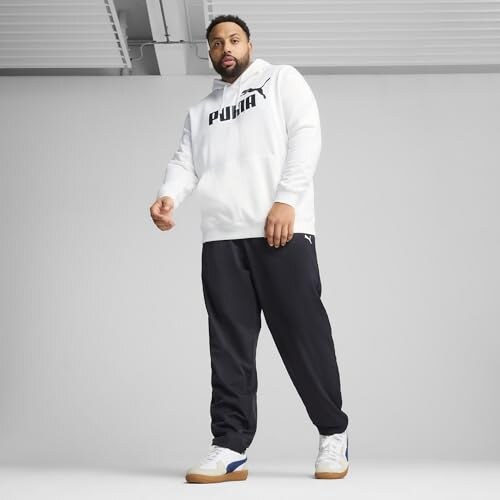 Puma Ess No. 1 Logo Hoodie Uomo Bianco - immagine 2